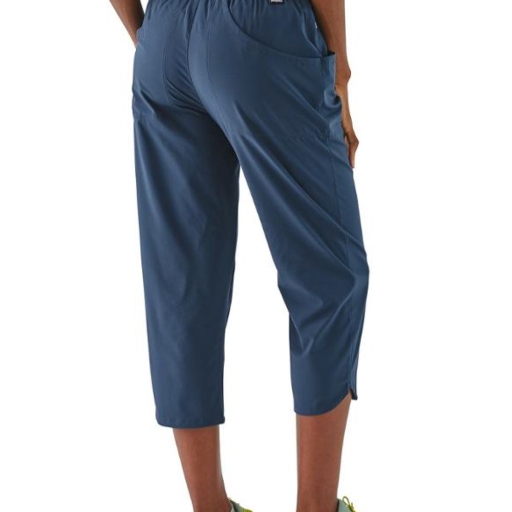 Patagonia High Spy Cropped Pants Stone Blue Medium NWOT